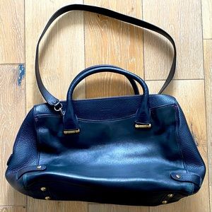 L.K. Bennett Blue Leather Satchel